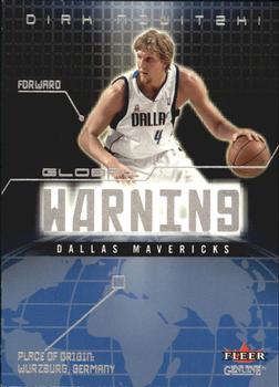 2002-03 Fleer Genuine - Global Warning #GW 9 Dirk Nowitzki Front