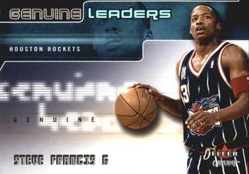 2002-03 Fleer Genuine - Leaders #GL 10 Steve Francis Front
