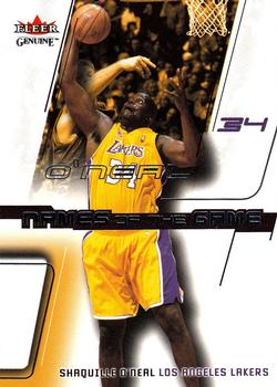 2002-03 Fleer Genuine - Names of the Game #NG 9 Shaquille O'Neal Front