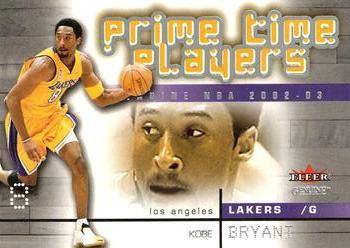 2002-03 Fleer Genuine - Prime Time Players #PTP 10 Kobe Bryant Front
