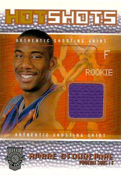 2002-03 Fleer Hot Shots - Hot Shots Game-Used Gold #NNO Amare Stoudemire Front