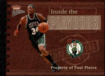 2002-03 Fleer Platinum - Inside the Playbook #1 PB Paul Pierce Front