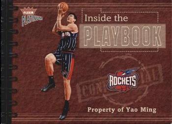2002-03 Fleer Platinum - Inside the Playbook #15 PB Yao Ming Front