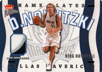 2002-03 Fleer Platinum - Nameplates #N-DN Dirk Nowitzki Front