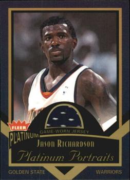 2002-03 Fleer Platinum - Platinum Portraits Game Worn Jerseys #PP/JR Jason Richardson Front