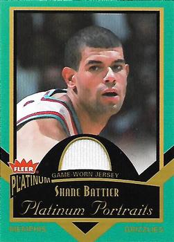 2002-03 Fleer Platinum - Platinum Portraits Game Worn Jerseys #PP/SB Shane Battier Front