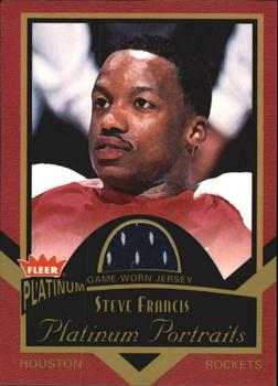 2002-03 Fleer Platinum - Platinum Portraits Game Worn Jerseys #PP/SF Steve Francis Front