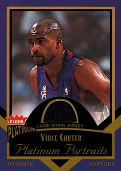 2002-03 Fleer Platinum - Platinum Portraits Game Worn Jerseys #PP/VC Vince Carter Front