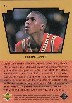 1998 SP Top Prospects #48 Felipe Lopez Back