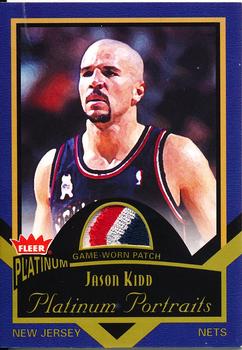2002-03 Fleer Platinum - Platinum Portraits Game Worn Patch #PP/JK Jason Kidd Front