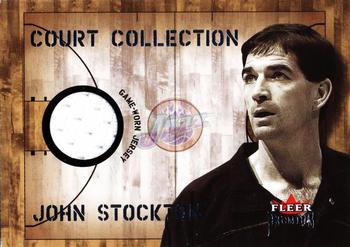 2002-03 Fleer Premium - Court Collection #NNO John Stockton Front