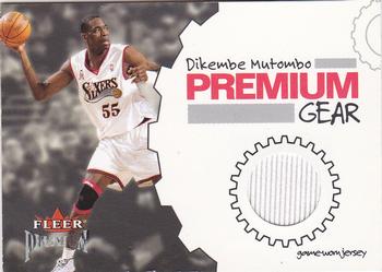 2002-03 Fleer Premium - Premium Gear #NNO Dikembe Mutombo Front