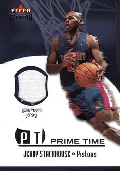 2002-03 Fleer Premium - Prime Time Game Used #NNO Jerry Stackhouse Front