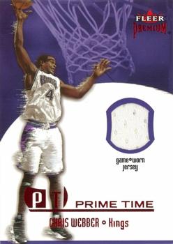 2002-03 Fleer Premium - Prime Time Game Used Ruby #NNO Chris Webber Front