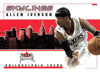 2002-03 Fleer Premium - Skylines #5 SL Allen Iverson Front