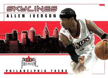 2002-03 Fleer Premium - Skylines Ruby #5 SL Allen Iverson Front