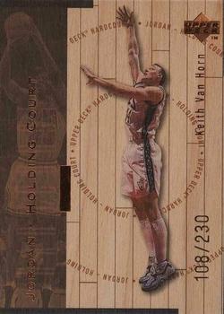 1998 Upper Deck Hardcourt - Jordan Holding Court Bronze #J17 Keith Van Horn / Michael Jordan Front