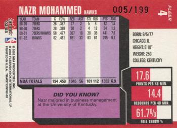 2002-03 Fleer Tradition - Crystal #4 Nazr Mohammed Back