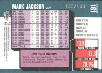 2002-03 Fleer Tradition - Crystal #161 Mark Jackson Back