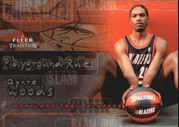 2002-03 Fleer Tradition - Playground Rules #9PR Qyntel Woods Front