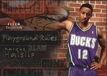 2002-03 Fleer Tradition - Playground Rules #12PR Marcus Haislip Front