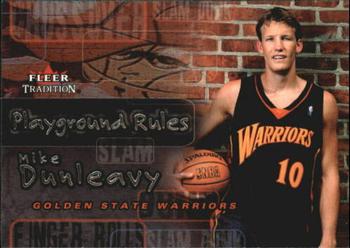 2002-03 Fleer Tradition - Playground Rules #29PR Mike Dunleavy Front
