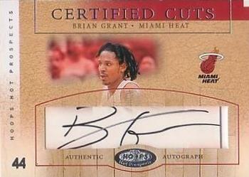 2002-03 Hoops Hot Prospects - Certified Cuts #CC-BG Brian Grant Front