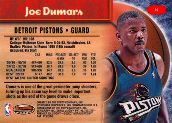 1998-99 Bowman's Best #20 Joe Dumars Back