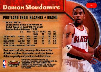 1998-99 Bowman's Best #30 Damon Stoudamire Back