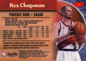 1998-99 Bowman's Best #43 Rex Chapman Back