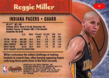 1998-99 Bowman's Best #53 Reggie Miller Back