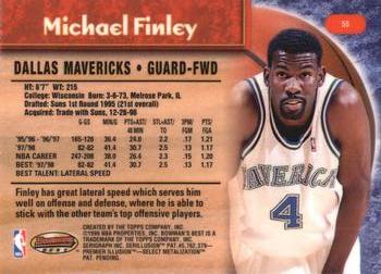 1998-99 Bowman's Best #55 Michael Finley Back