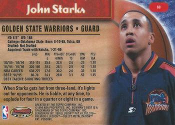 1998-99 Bowman's Best #60 John Starks Back