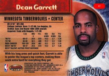 1998-99 Bowman's Best #67 Dean Garrett Back
