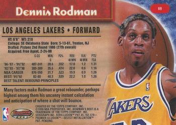 1998-99 Bowman's Best #69 Dennis Rodman Back