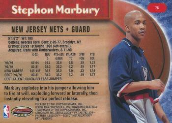 1998-99 Bowman's Best #76 Stephon Marbury Back