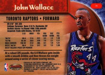 1998-99 Bowman's Best #79 John Wallace Back