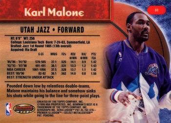 1998-99 Bowman's Best #80 Karl Malone Back