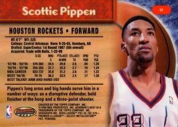 1998-99 Bowman's Best #85 Scottie Pippen Back