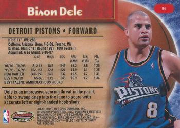 1998-99 Bowman's Best #94 Bison Dele Back