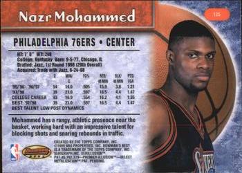 1998-99 Bowman's Best #125 Nazr Mohammed Back