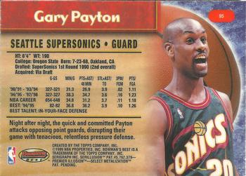 1998-99 Bowman's Best #95 Gary Payton Back