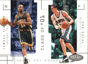 2002-03 Hoops Hot Prospects - Class Of #5 CO Jamaal Tinsley / Pau Gasol Front