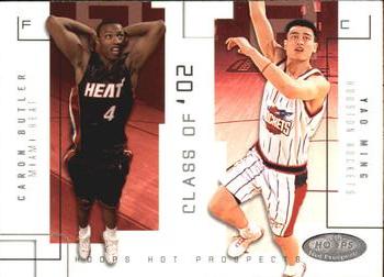 2002-03 Hoops Hot Prospects - Class Of #20 CO Caron Butler / Yao Ming Front