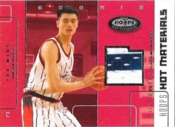 2002-03 Hoops Hot Prospects - Hot Materials #HM-YM Yao Ming Front