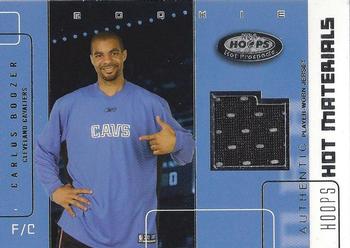 2002-03 Hoops Hot Prospects - Hot Materials #HM-CB Carlos Boozer Front