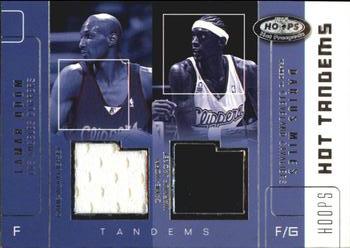 2002-03 Hoops Hot Prospects - Hot Tandems #LO-DM Lamar Odom / Darius Miles Front