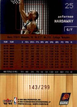 2002-03 Hoops Stars - Five-Star #25 Anfernee Hardaway Back