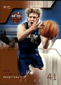 2002-03 Hoops Stars - Five-Star #41 Dirk Nowitzki Front