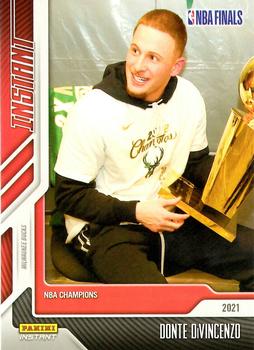 2020-21 Panini Instant NBA Milwaukee Bucks Champions Limited Edition #7 Donte DiVincenzo Front
